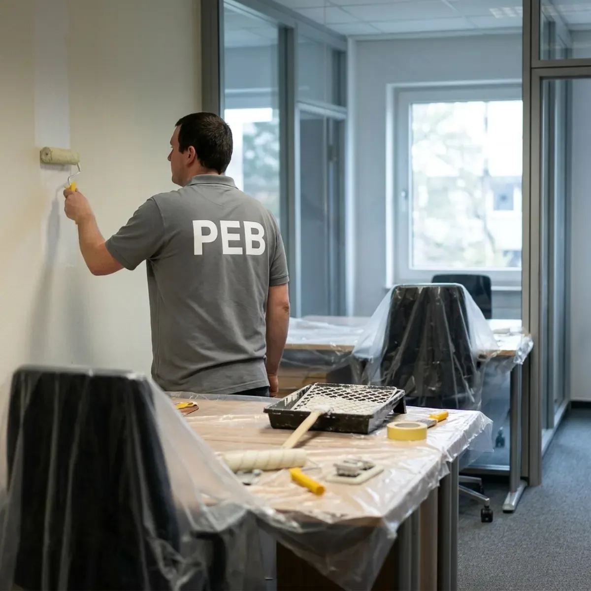Peinture de bureaux et locaux commerciaux à tours